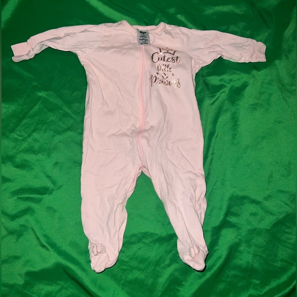 Gerber Pink Baby Footie One Piece 0-3 Months